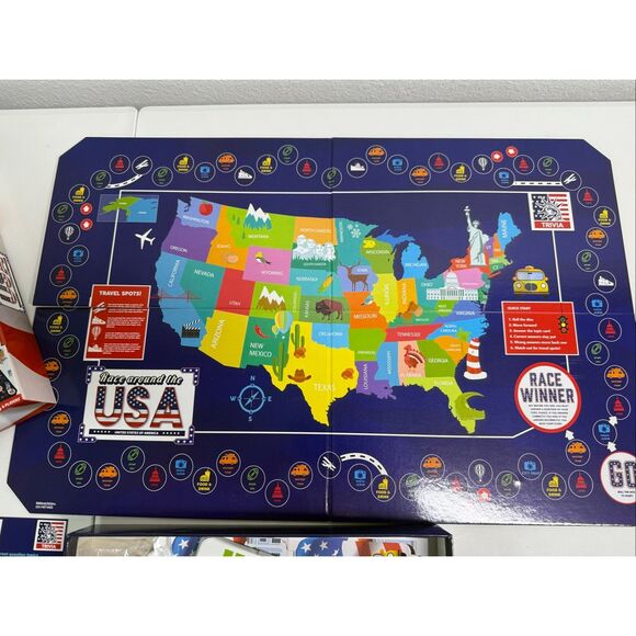 Race Across America Trivia Board Game, GamesHub 2022, New In Box - Picture 5 of 11